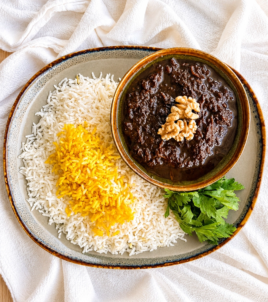 چلو خورشت فسنجان
